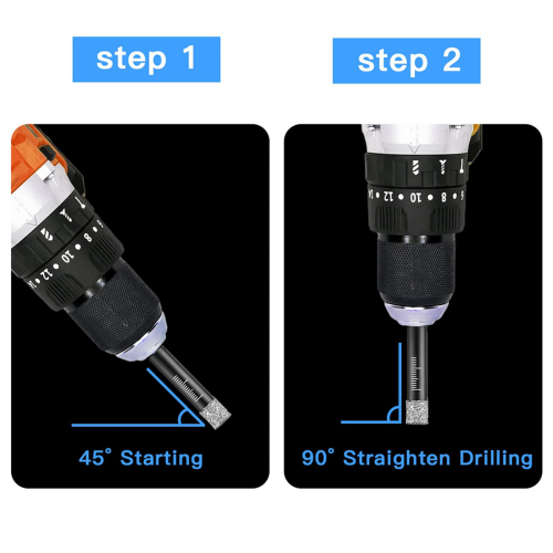6 Pcs Diamond Drill Bit Porcelain Tile Drill Bit 6mm 8mm 10mm 12mm 2