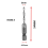 M3X0.5mm High-speed Steel 4341 Titanium Plated Composite Tap Drill 4