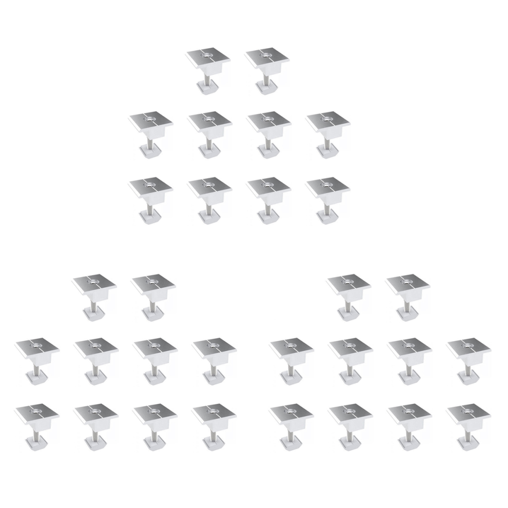 10Pc Adjustable Solar Panel Bracket Clamp For Solar Panel System 30Mm 4711191705181