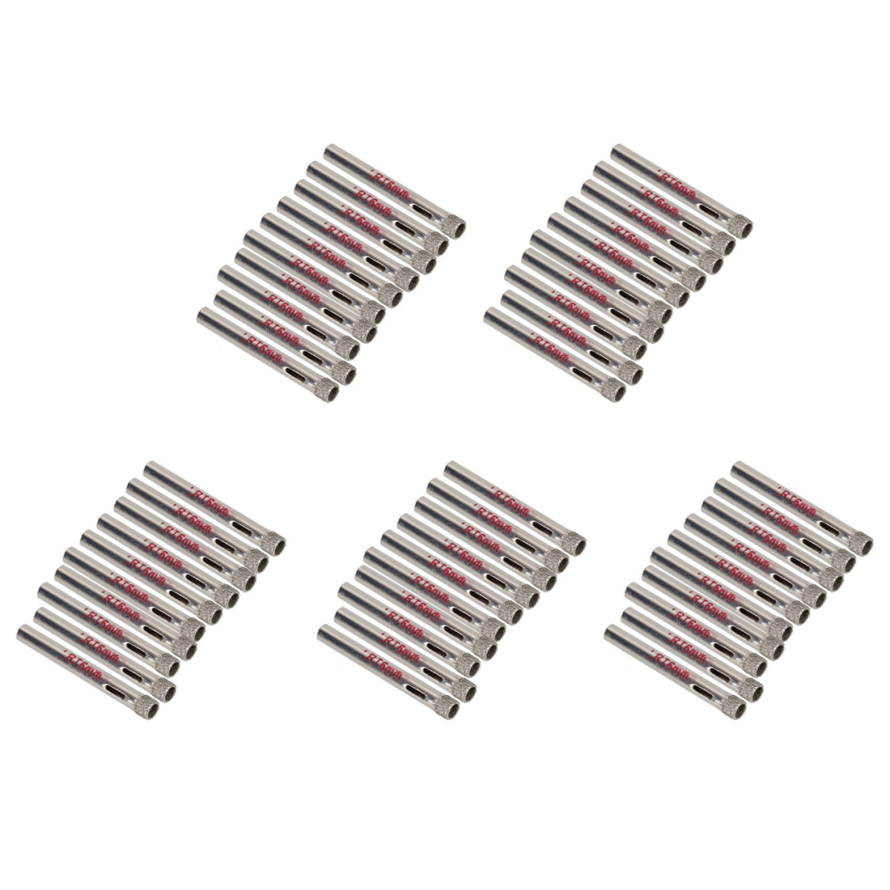 6Mm-Durchm Diamant Beschichtete Bohrer Glas Lochsaegen Packung Mit 10 4711191707321