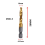 M6x1mm Hex Shank Titanium Plated Screw Thread Metric Tap Drill Bits 3