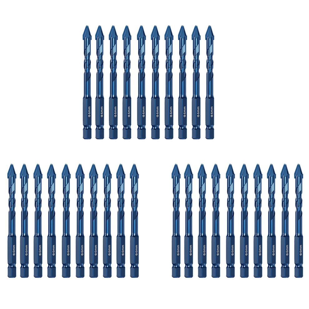 10Pcs High Hardness Eccentric Drill Precision Drilling 6Mm 4711191706300