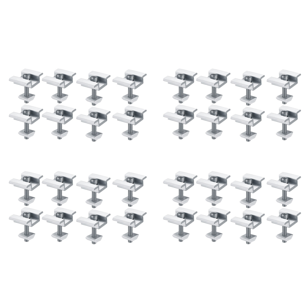 8Pcs Solar Panel Mounting Brackets, Clamps, For Pv Solar Panel 30Mm 4711191705594