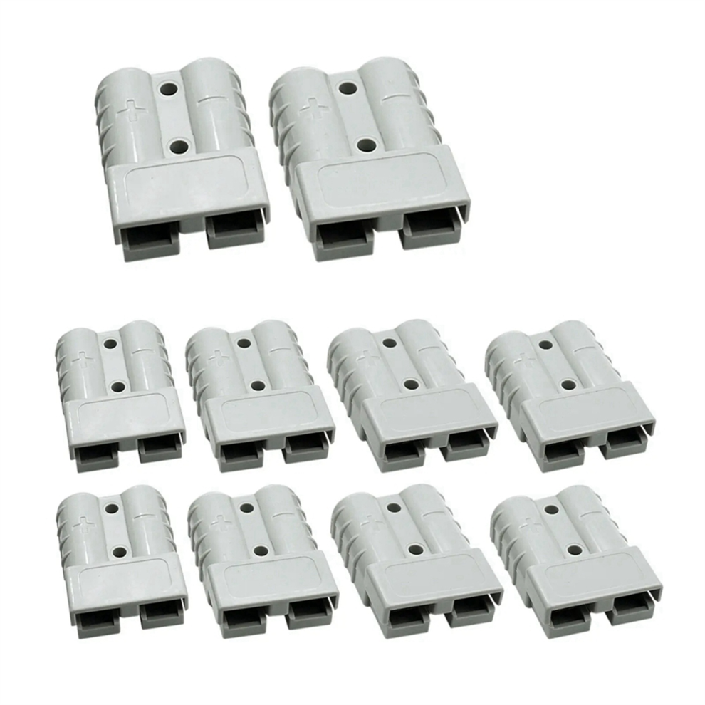 10Pcs Anderson Style Plug Connector 120A With Anderson Handle Gray 4711191709714
