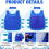 2 Pcs Cooling Vest With 48 Pcs Ice Pack Adjustable Ice Vest 2