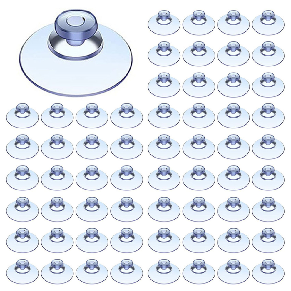 100Pcs Transparent Suction Cups, For Outdoor, Kitchen,Window 20Mm 4711191712806