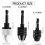 3PCS 1/4 Inch Hex Shank Keyless Drill Chuck Impact Drills Bits 4
