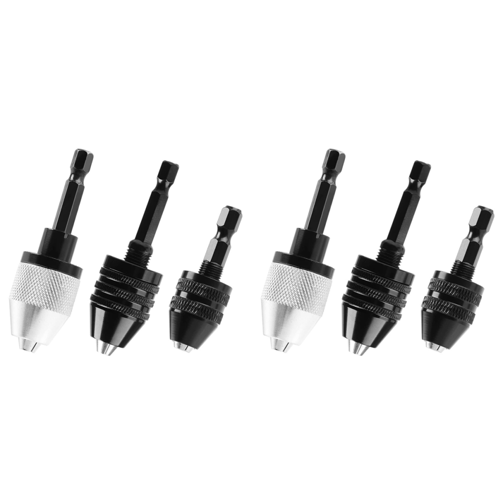 3Pcs 1/4 Inch Hex Shank Keyless Drill Chuck Impact Drills Bits 4711191710277