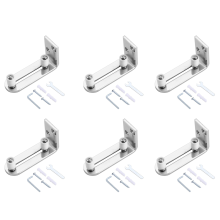 Chrome Sliding Barn Door Floor Guide Ball Bearings for All Size Door