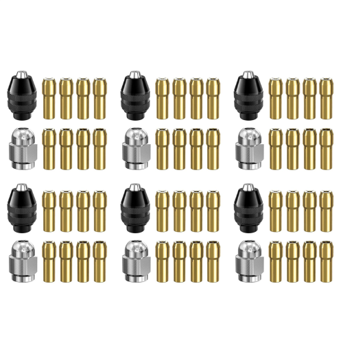 Drill Chuck Collet Set with Replacement Rotary Drill Nut Set
