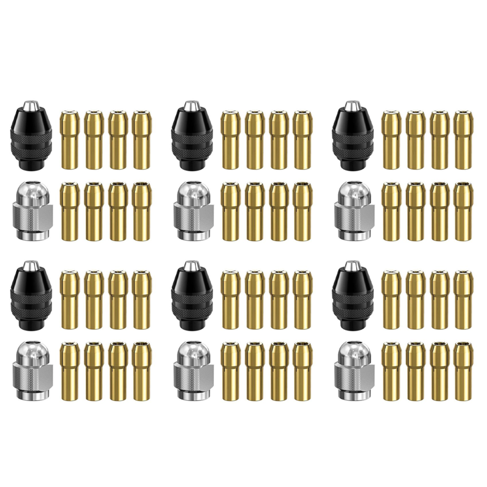Drill Chuck Collet Set With Replacement Rotary Drill Nut Set 4711191711588