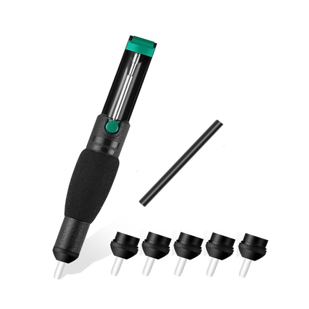 Double Ring Desoldering Suction Pump Sucker Desolder With 5 Nozzles 4711191714305