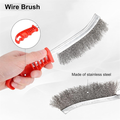 Welding Chipping Hammer 11.3inch Slag Hammer with Coil Spring Handle 2