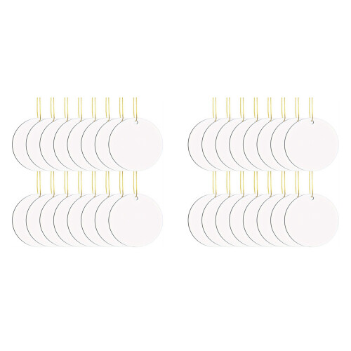 16 Pcs Metal Sublimation Ornament Blanks
