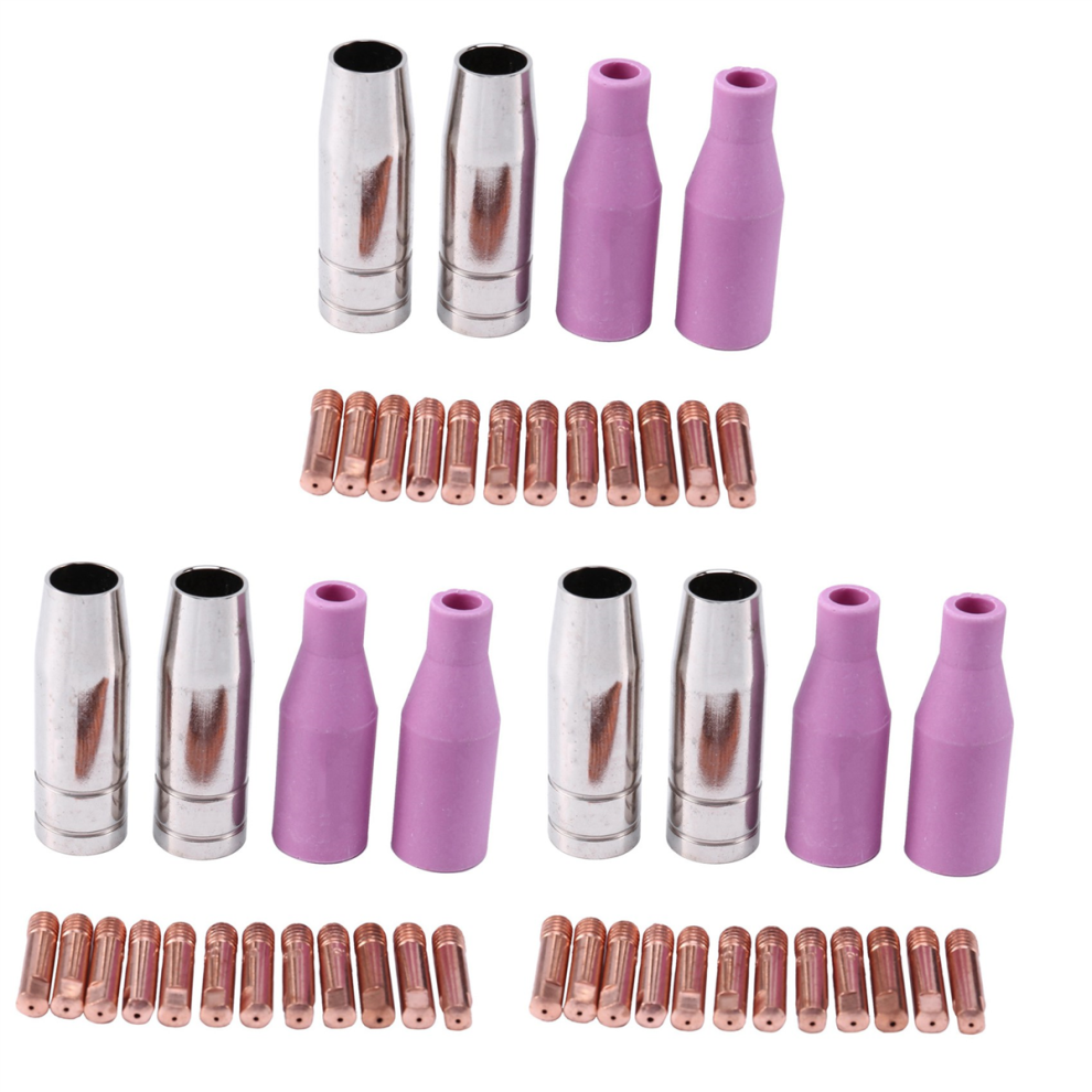 Mig Set Of Nozzles 16Pcs Ak15 For Welding Torch Cap Tip Contact 0.8Mm 4712844909789