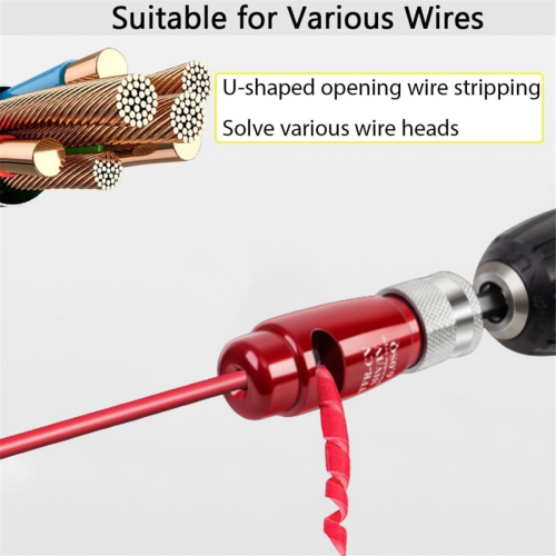 Wire Stripping and Twisting Tool Wire Twister for Power Drill -A 2