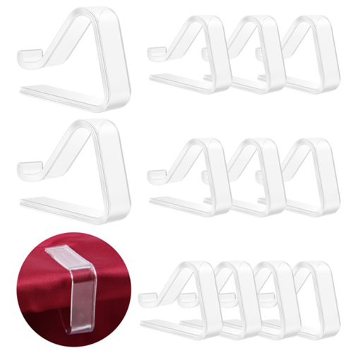 12 Pieces Transparent Tablecloth Clips, Table Cloth Clips,Windproof B 2