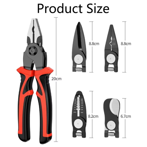 Multifunctional Replaceable Electrician Pliers Wire Stripping Pliers 2
