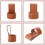 Multi-Tool Hammer Stand, Small Hammer Ax Holder Leather Case 3