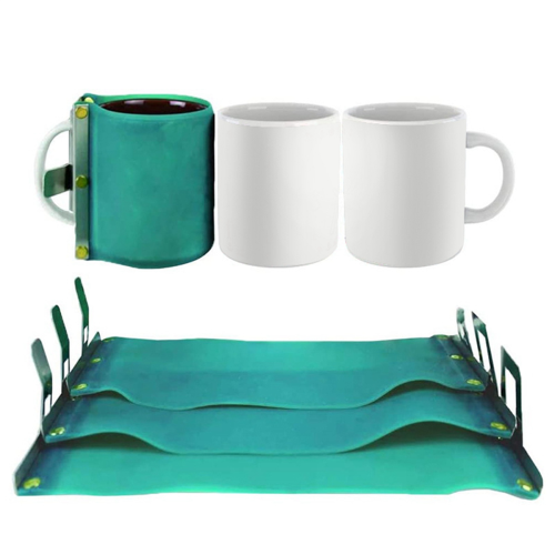 4Pcs Silicone Mug Wrap for Sublimation Mugs 11OZ Mug Wraps for Oven 1