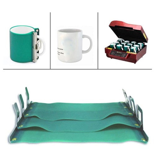 4Pcs Silicone Mug Wrap for Sublimation Mugs 11OZ Mug Wraps for Oven 2