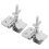 2PCS Silk Screen Printing Butterfly Frame Hinge Clamp DIY Hobby Tool 6