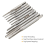 10Pcs Micro-Taps Bit Small Hand Screw Thread Taps M1-M3.5 HSS 5