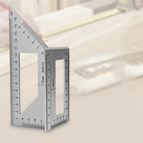 45+90 Degree Gauge Angle Ruler T-Shaped Measuring Woodworking Ruler 2