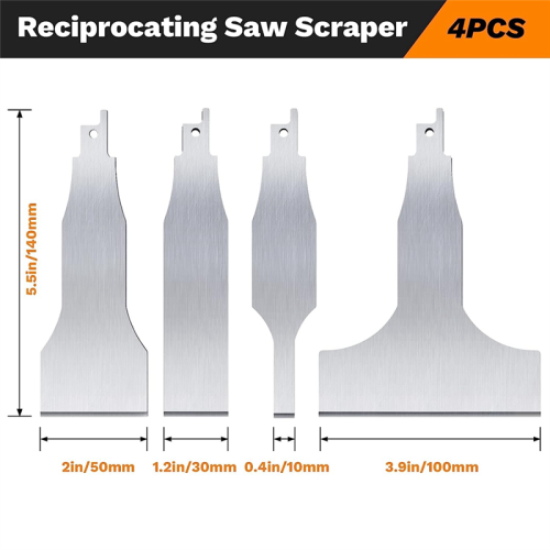 Reciprocating Saw Scraper Blade 4PCS, Blades Recipro Tools 1
