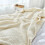 Blanket Tassel Knitted Blanket, Sofa Cushion Beige 70*100cm 4