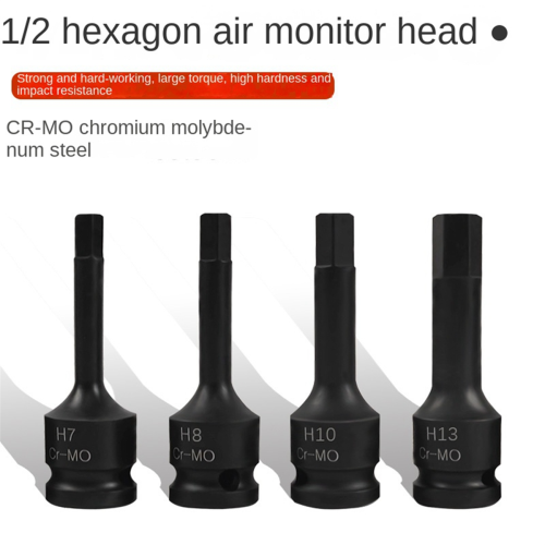 1/2 inch Drive Master Impact Hex Bit Set, Hex Driver,8pcs 1