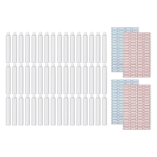 48Pcs Empty Aluminum Paint Tubes 20ML for Store Remaining Watercolor