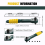 1/4 Head Screwdriver Pole 6.35mm Inner Hexagon Ratchet Socket Wrench 7