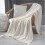 Blanket Tassel Knitted Blanket, Sofa Cushion Beige 70*100cm 7