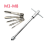 Long Adjustable T-Handle Ratchet Wrench with 5 M3-M8 3mm-8mm Thread 5