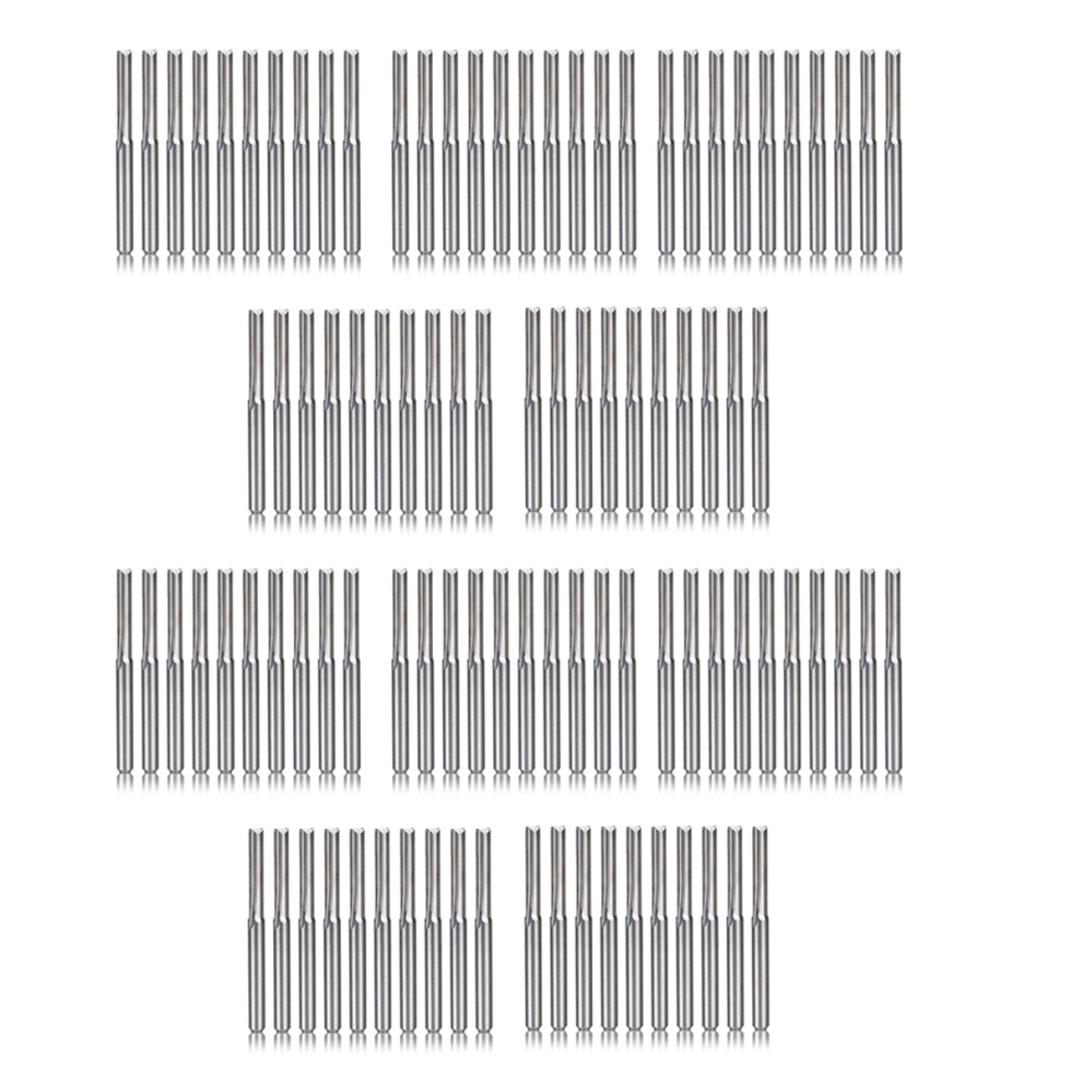 10Pcs 2 Flute Cnc Router Bits 3.175Mm Milling Cutter For Wood Plastic 4712844921897