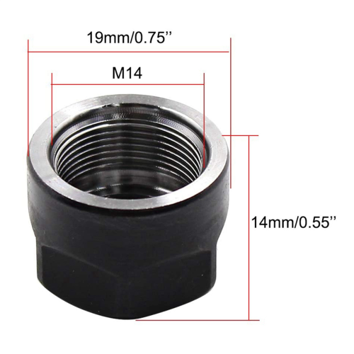 4Pcs Collet Clamping Hex Nuts, for CNC Milling Chuck Holder Lathe 2