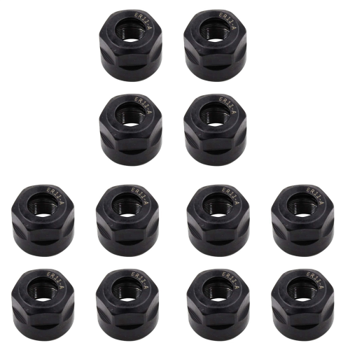 4Pcs Collet Clamping Hex Nuts, for CNC Milling Chuck Holder Lathe