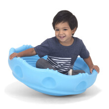 Simpley3 Roccia a due lati attorno al disco di Wobble e Climbing Dome per bambini e bambini - dondolo e arrampicata - indoor/esterno - blu made negli