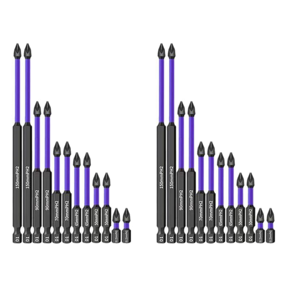 D1 Anti-Slip & Shock-Proof Bits With Screwdriver Bits (2Set) 4712844920081