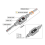 10Pcs Micro-Taps Bit Small Hand Screw Thread Taps M1-M3.5 HSS 4
