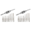 10Pcs Micro-Taps Bit Small Hand Screw Thread Taps M1-M3.5 HSS 1