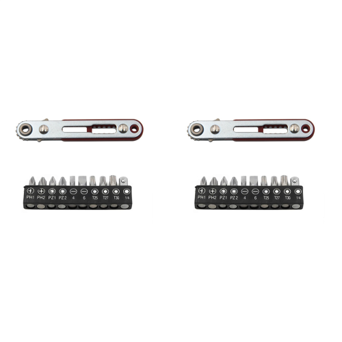 Flat Head Mini Ratchet Wrench 90 Degree Offset Screwdriver Handle Set
