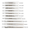 10Pcs Micro-Taps Bit Small Hand Screw Thread Taps M1-M3.5 HSS 5