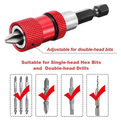 1/4 Hex Shank Electric Drill Magnetic Screwdriver Bit Holder Tool 1