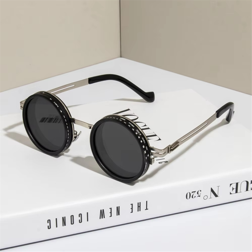 ND2-400 9 Level Adjustable Dimming Polarized Sunglasses Black 1