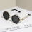 ND2-400 9 Level Adjustable Dimming Polarized Sunglasses Black 3