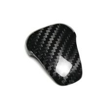 Real Hard Carbon Fiber Car Gear Shift Head Cover Sticker