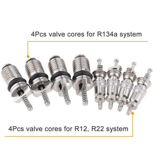 17Pcs Air Conditioning Valve Core Kit Valve Cores Accessories Tool 2