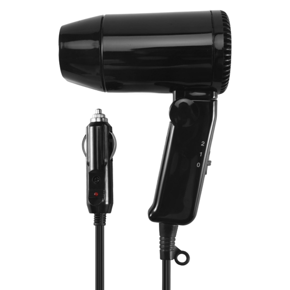 Car Hair Blow Dryer Heat Dc12V 216W Portable Foldable Blower Hot Wind